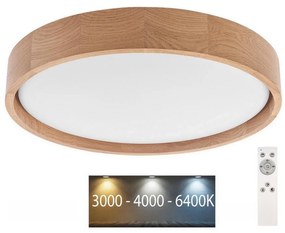 Brilagi Brilagi - MANAROLA LED/24W/230V dimmelhető mennyezeti lámpa, tölgy + DO BG0004
