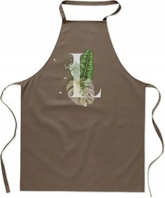 Konyhai Kötény Bézs L Betűvel Lara Laura Leosia Lech FA_408_b