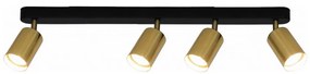 Spotlámpa KONCEPT 4xGU10/35W/230V fekete/arany