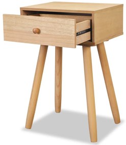 2 db barna, tömör fenyőfa éjjeliszekrény 40 x 30 x 61 cm