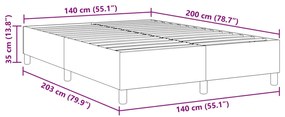 Boxspring Ágy Világos Zöld Szürke 140x200 cm Kordbársony