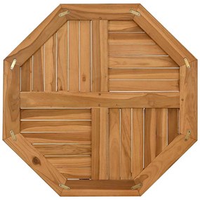 tömör tíkfa nyolcszögletű asztallap 70 x 70 x 2,5 cm