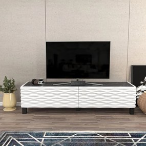 TV szekrény Lerze - White, Black