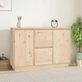 tömör fenyőfa tálalószekrény 111 x 34 x 75 cm