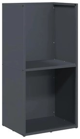 antracitszürke hidegen hengerelt acél tűzifatároló 40x30x80 cm