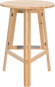vidaXL összecsukható fenyőfa bárasztal 78 cm