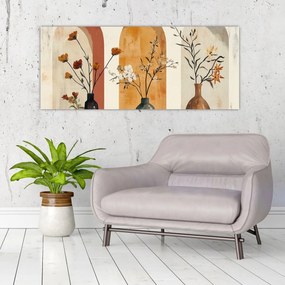 Kép - Vázák boltívekben (120x50 cm)