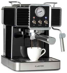 Klarstein Gusto Classico, eszpresszógép, 1350 W, 20 bar, 1,5 l, rozsdamentes acél
