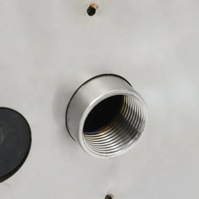 304-es rozsdamentes acél medenceszökőkút LED-ekkel 22x60x70 cm