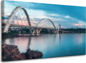 Vászonkép Juscelino Kubitschek híd Brazília 100x60 cm