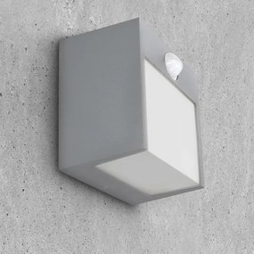 Brilagi TERNI LED 12W 230V kültéri fali lámpa szenzorral, szürke, IP44