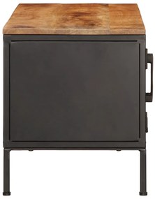 tömör nyers mangófa TV-szekrény 110 x 35 x 40 cm