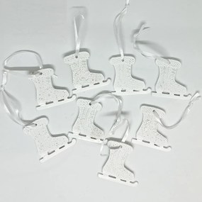 Fehér poly korcsolya 8db-os