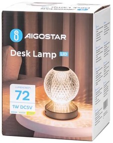 Aigostar-LED Dimmelhető újratölthető lámpa LED/1W/5V 2700/4000/6500K 1800mAh 13,5cm