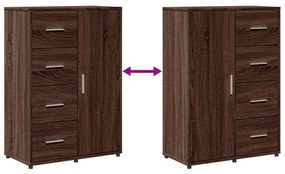 vidaXL barna tölgy színű szerelt fa tálalószekrény 60 x 31 x 84 cm