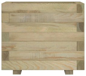 négyszögletes fa magaságyás 50 x 50 x 40 cm