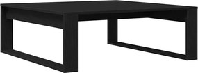 vidaXL Dohányzóasztal Fekete tölgy 100 x 100 x 35 cm Faanyag