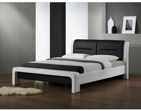 Cassandra ágy 160 × 200 cm, fehér / fekete
