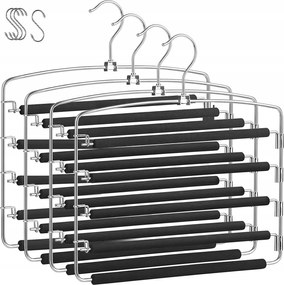 Nadrágakasztók, fém 4 db-os szett.