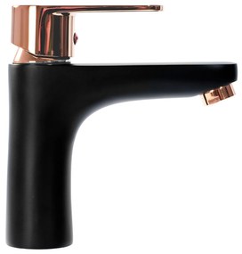 Fürdőszobai csaptelep REA MILD Black Rose-Gold Low