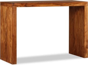 vidaXL tömör fa konzolasztal mézszínű bevonattal 110 x 40 x 76 cm