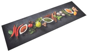 mosható fűszermintás bársony konyhaszőnyeg 45 x 150 cm