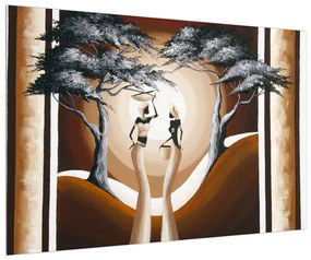 Orientális kép két nő és a fa (90x60 cm)
