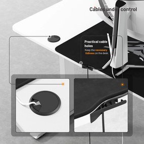 Diablo X-Tensio Állítható Magasságú Íróasztal 1400 Fehér