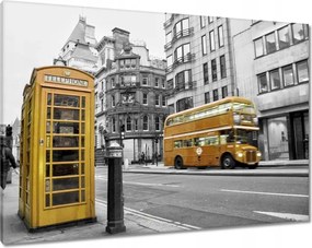Vászonkép 100x70 Sárga londoni busz