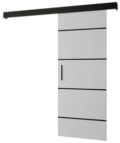 Tolóajtó 70 cm Slavdro 4 (matt fehér + matt fekete). 1108746