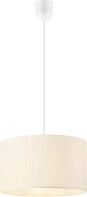 SIRJA PLISADO kábeles csillár, 1xE27/15W/230V, átmérő 35 cm, krémszínű