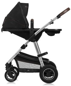 Lionelo - Kombinált 3 az 1-ben babakocsi AMBER fekete ezüst