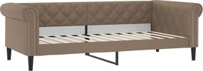 vidaXL kávészínű műbőr kanapéágy 80 x 200 cm