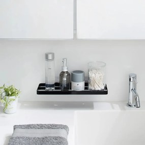 Matt fekete öntapadós acél fürdőszobai polc Film Hook – YAMAZAKI