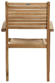 Natúr színű tömörfa kerti szék Sunderland – Hartman