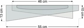 LED dimmelhető mennyezeti lámpa SM. GALAXY M. LED/24W/230V Ø 55 cm fekete/arany + távirányító