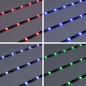 Brilo - 3m LED RGBW színes, dimmelhető TV szalag, 2,5W, USB, távirányító