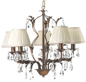 ONLI - Csillár láncon KAREN 5xE14/6W/230V bronz