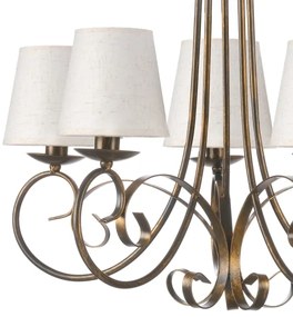 ONLI - Csillár láncon POMPEI 5xE14/6W/230V bronz