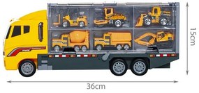 TIR truck set with 6 cars 22481
