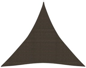 barna HDPE napvitorla 160 g/m² 4,5 x 4,5 x 4,5 m