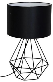 Asztali lámpa BASKET 1xE27/60W/230V fekete