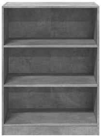betonszürke szerelt fa ruhásszekrény 77 x 48 x 102 cm