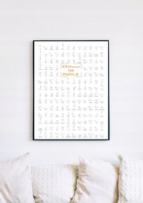 Jóga Poszter Hatha Poszter 120x90cm