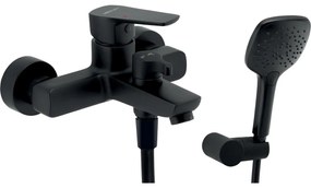 Novaservis - METALIA kádgarnitúra fekete csapteleppel