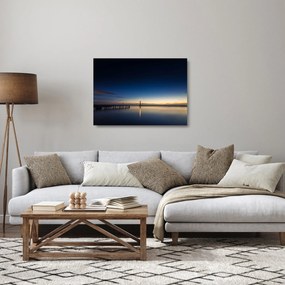 Egy világítótorony képe a távolban (üvegen) (70x50 cm)