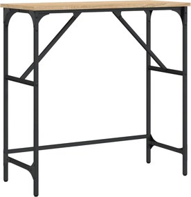 vidaXL sonoma tölgy színű szerelt fa dohányzóasztal 75x32x75 cm
