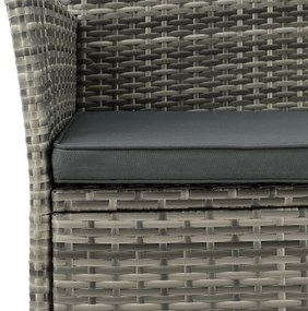 Juskys Rattan pad Merlin - szürke