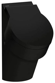 LAUFEN H8402810200001-Piszoár VAL, hátsó bekötés, hátsó lefolyó, kerámia/fényes fekete