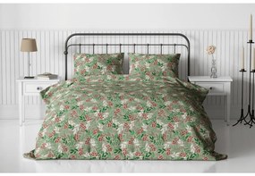 Flanel ágynemű PINEFLOR zöld Ágyneműhuzat mérete: 70 x 90 cm | 140 x 200 cm